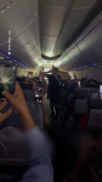 Taylor Swift fans take over plane