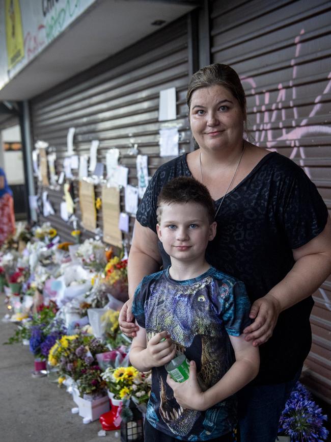 Aleasha Murphy and son Jesse Dempsey. Picture: Jeremy Piper