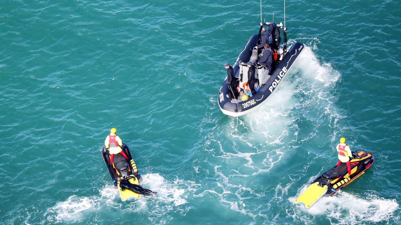 The search for the missing Yak-52 plane around South Stradbroke Island (Jumpinpin) where the pilot and passenger on board are still missing. Picture: NIGEL HALLETT