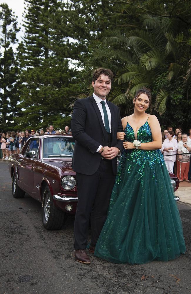 Graduates Harrison O'Brien and Abbey Biffin at Toowoomba Christian College formal at Picnic Point, Friday, November 29, 2024. Picture: Kevin Farmer