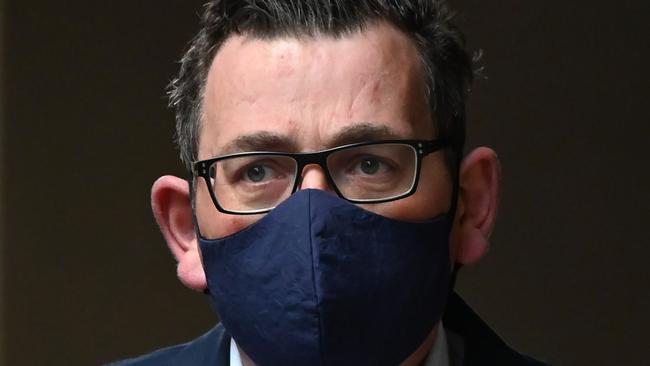 Victorian Premier Daniel Andrews in Melbourne on Wednesday. Picture: AFP