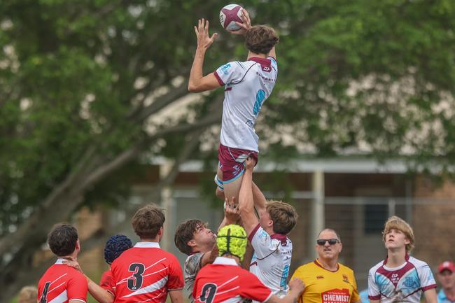 QLD_WSN_ROUND_WK50 Saturday May 17, 2025 – TAS First XV rugby union between Ormiston College and St Paul's College. Played at Ormiston college, Ormiston. Photography by Stephen Archer