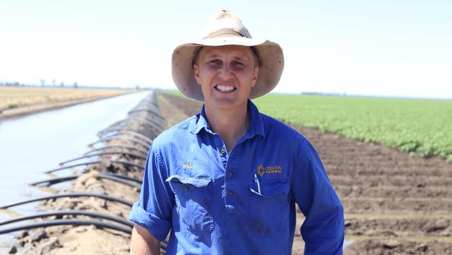 Will Coulton on his farm near North Star in northern NSW.