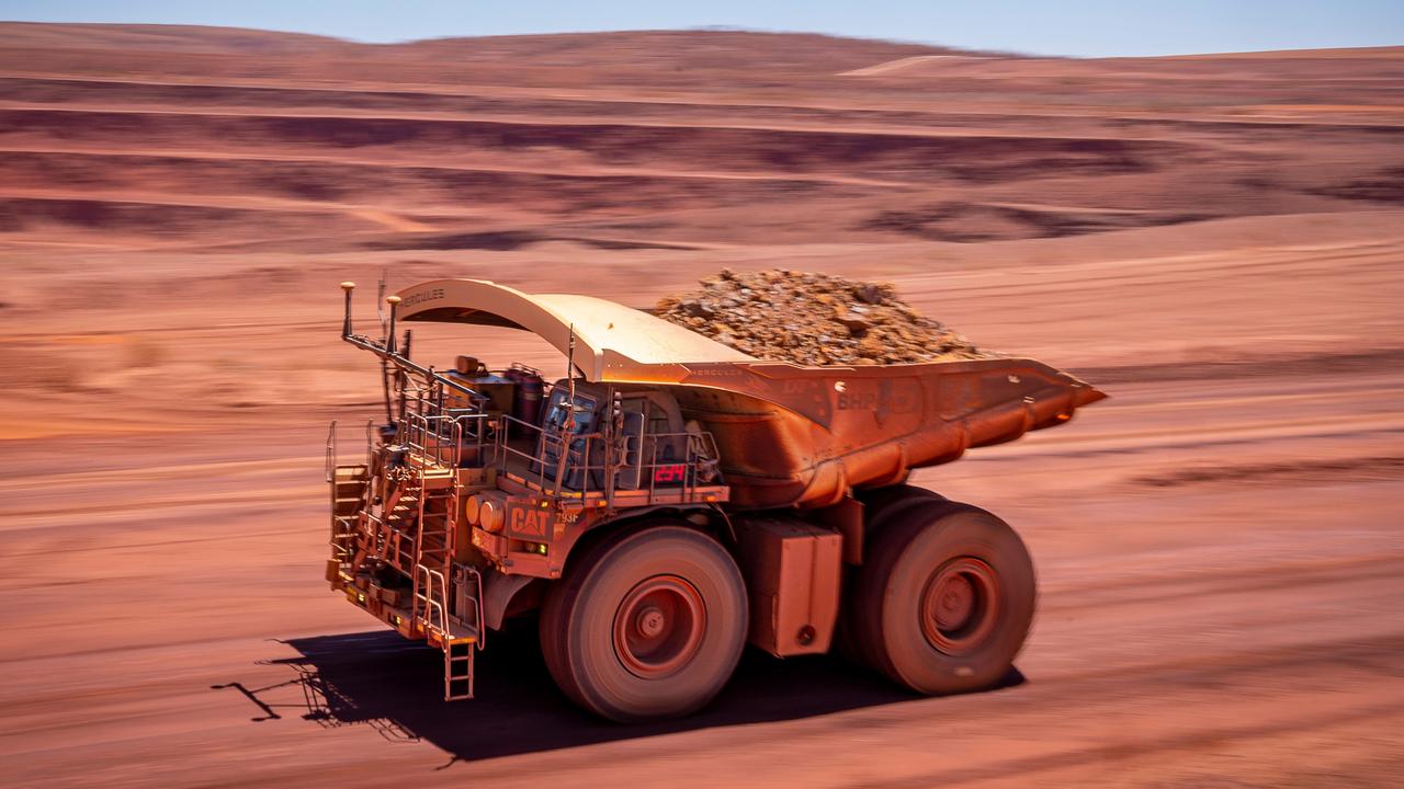 BHP’s Jimblebar iron ore mine in Western Australia.