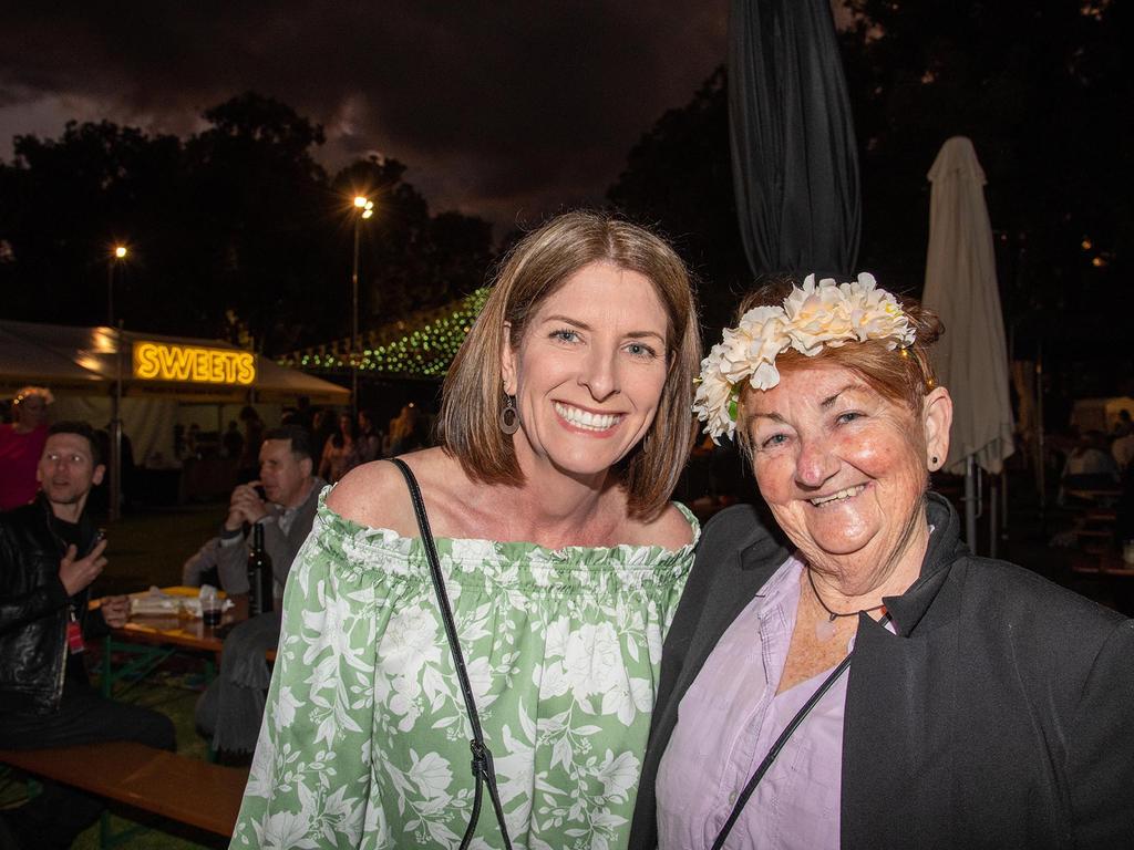 Celina Connoly and Lorraine James. Festival of Food and Wine, Queens Park, Toowoomba Carnival of Flowers. Friday September 9, 2022 Picture: Bev Lacey