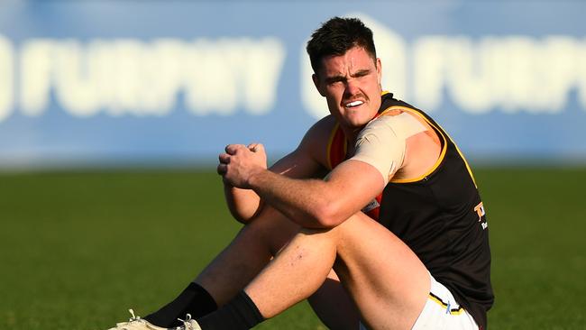 It was a difficult loss for Dingley. (Photo by Josh Chadwick)