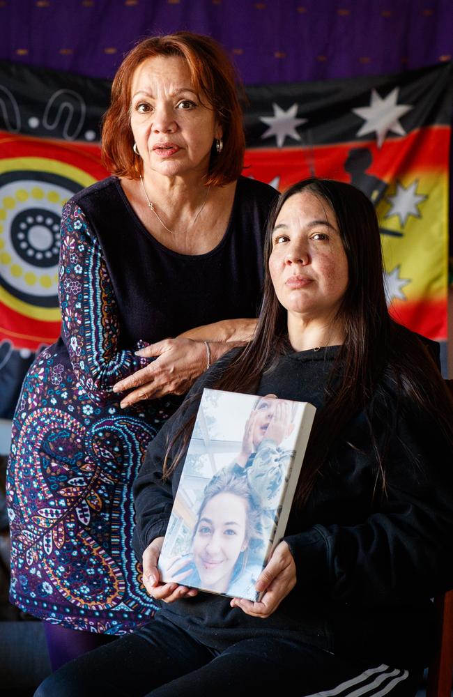 ‘My daughter died and I’ve had no justice’ ... Courtney Hunter-Hebberman, mother of Rose Hunter-Hebberman, with Rose’s grandmother Mandy Brown. Picture Matt Turner.