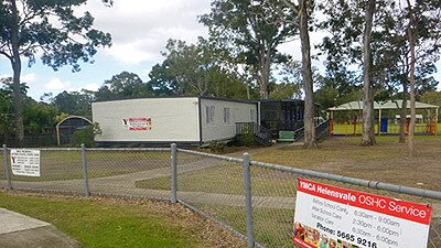 The YMCA Helensvale OSHC Service building on the grounds of Helensvale State School.