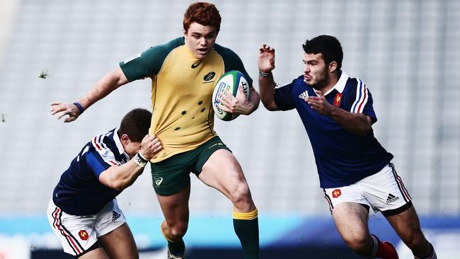 Andrew Kellaway in action for Australia at the junior world championship earlier this year.