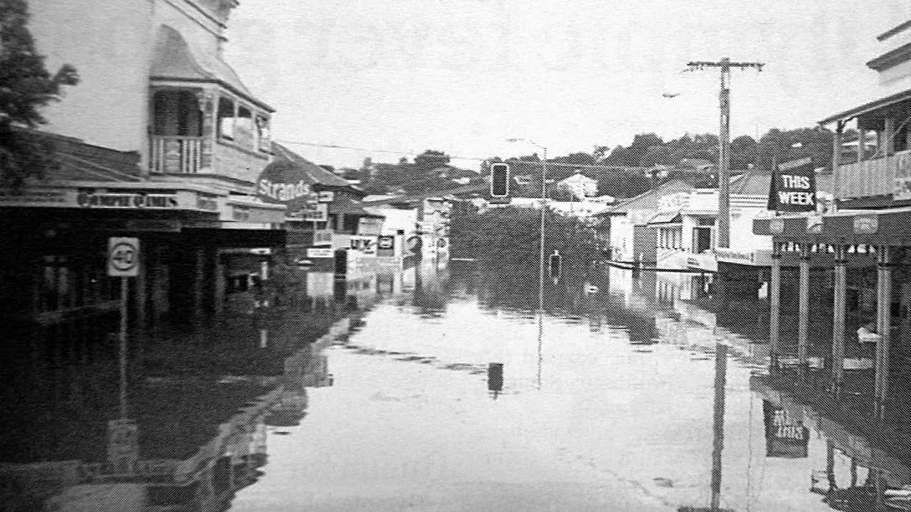 RECORD: Gympie saw a monster flood on the eve of the new millennium. Pictured here is Mary St in the midst of the floods, with The Gympie Times office on the left. Picture: Renee Albrecht