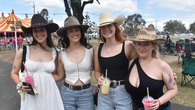Portia Kelley, Hayley O'Sullivan, Chloe O'Sullivan and Jamie Cutchie at CMC Rocks 2024. Picture: Aaron Goodwin