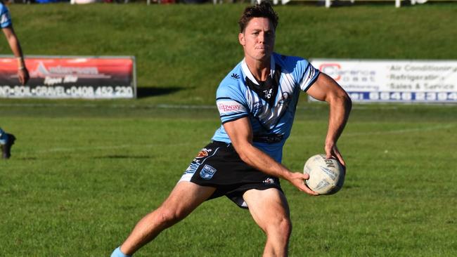 Kel Sheather scored four tries in Ballina’s win over Lower Clarence. Picture: Emma Stockham