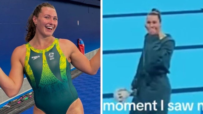 Olympian shocked to see familiar face in the stands