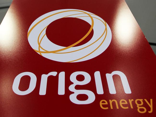 The logo of Origin Energy Ltd. is displayed at the company's headquarters in Sydney, Australia, on Wednesday, Dec. 15, 2010. CLP Holdings Ltd. and Origin Energy Ltd. agreed to buy New South Wales electricity assets for A$5.3 billion ($5.3 billion), outbidding AGL Energy Ltd. to gain customers in Australia's most-populous state. Photographer: Ian Waldie/Bloomberg