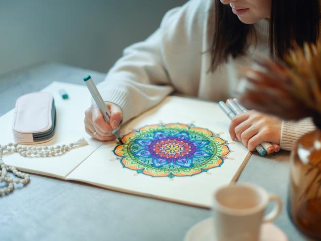 Colouring in can be helpful, it’s a TikTok trend many teenagers are using to cope with stress. Picture: istock