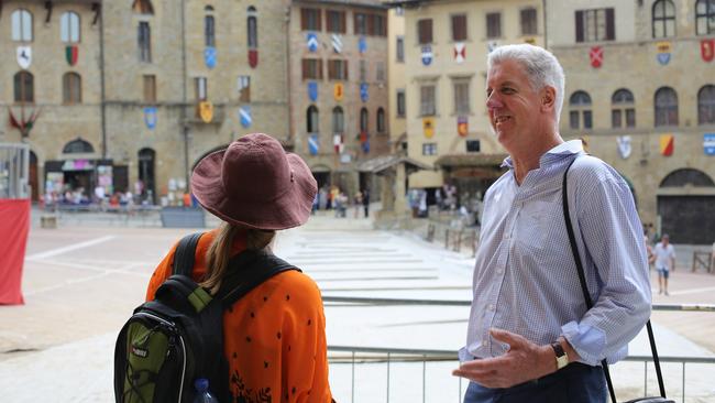 Layton Hodgetts enjoyed many trips overseas with the Derwent Valley Concert Band. Picture: Supplied.