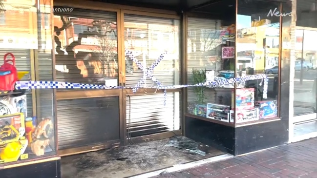 Wangaratta shop fire - Woman and dogs rescued from Murphy Street blaze