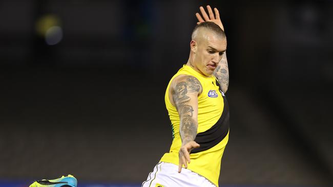 Dustin Martin didn’t have his usual influence. Picture: Michael Klein