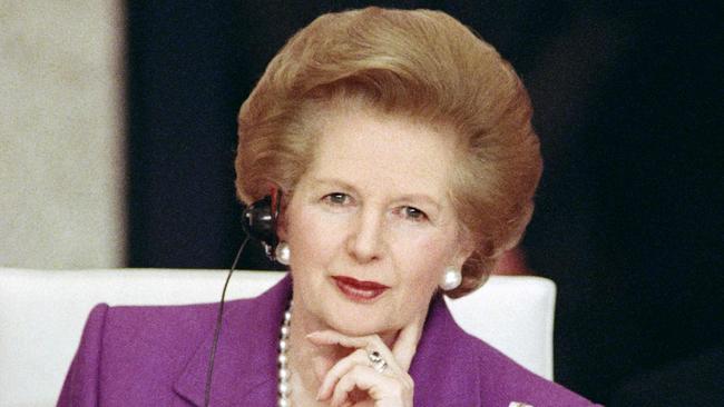 Froemer British prime minister Margaret Thatcher. Picture: Jean-Loup Gautrea/AFP