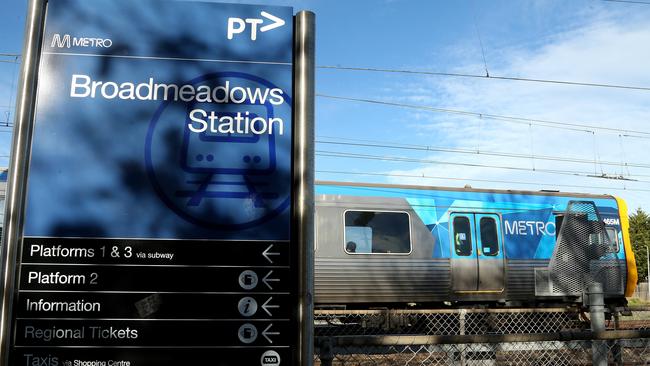 Broadmeadows Station is the centre of a new council campaign. Picture: Hamish Blair