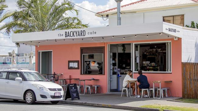 The exterior of The Backyard Cafe. Picture: Jerad Williams