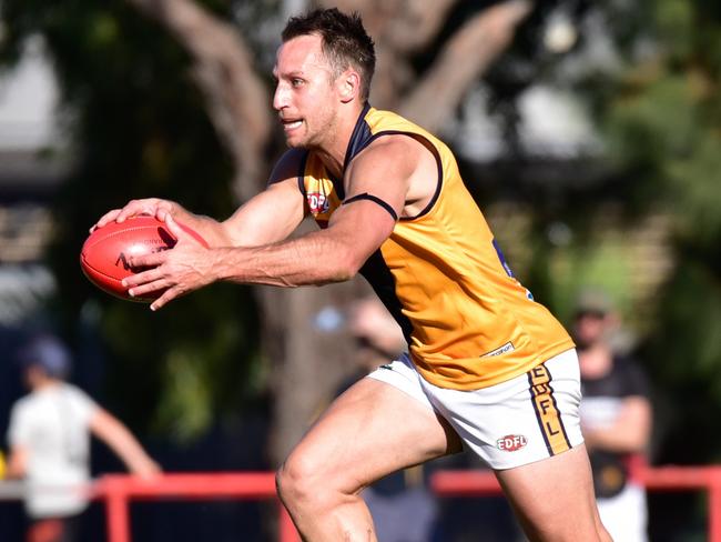 Strathmore star Adam Iacobucci in action in the EDFL. Picture: Jamie Morey