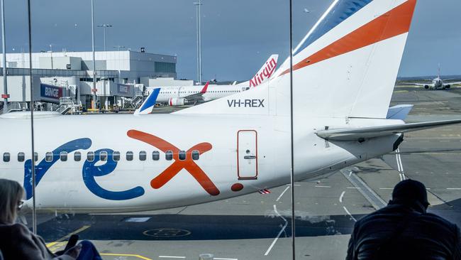 SYDNEY, AUSTRALIA. NewsWire Photos.July 30, 2024.Generics of Rex airlines at Sydney domestic airport. The Australian airline is forced into a trading halt amid questions about the airlineÃs future.Picture: NewsWire / Jeremy Piper