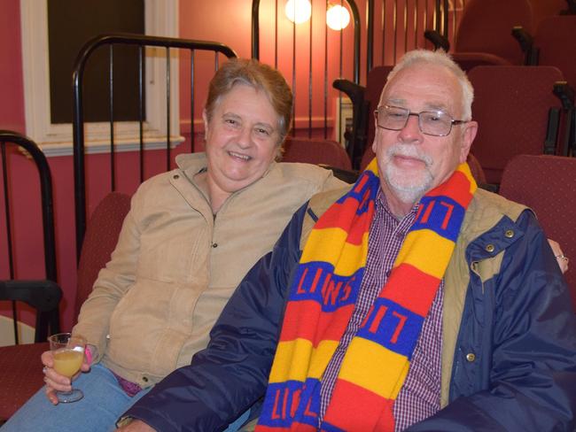 Margaret and Cameron Innes from Brisbane at the Saturday Jazz Lounge at Warwick Town Hall for Jumpers and Jazz in July.