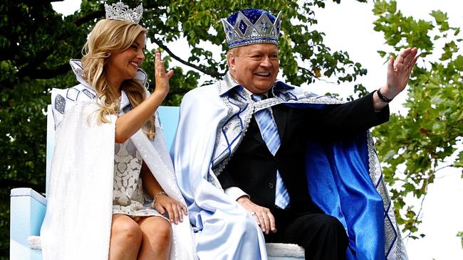 2014: Lucy Durack and Bert Newton. Picture: Hamish Blair