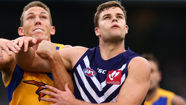 Fremantle big man Sean Darcy has recommitted to the club. Picture: Getty Images