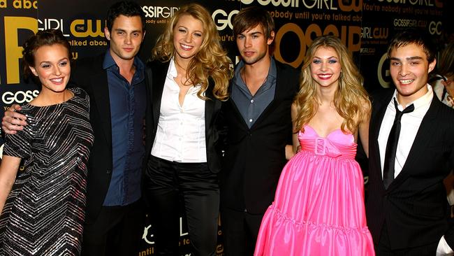 Westwick is known for his role in the teen drama Gossip Girl with (left to right) Leighton Meester, Penn Badgley, Blake Lively, Chace Crawford, Taylor Momsen and Westwick. Picture: Scott Wintrow/Getty Images