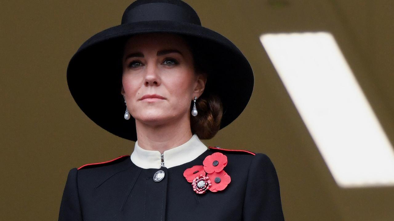 Catherine, Duchess of Cambridge, also attends the annual National Service of Remembrance in Whitehall. Picture: Toby Melville/Getty Images
