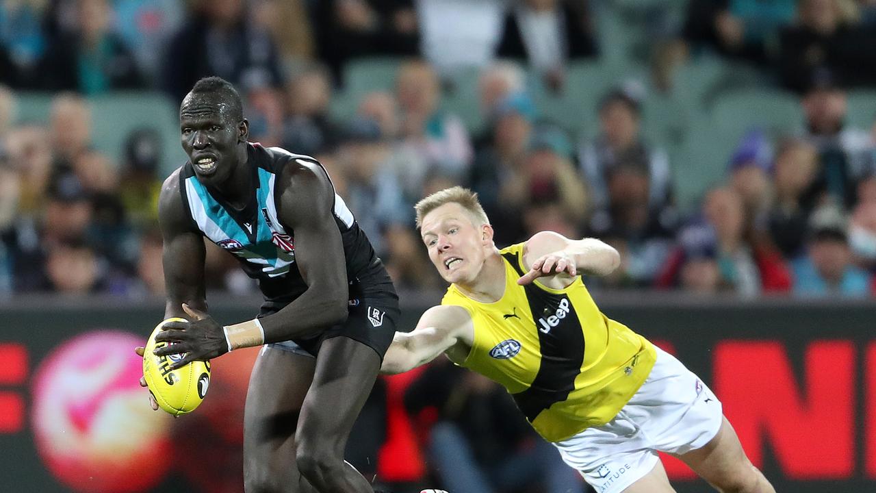 Jack Riewoldt in a Port Adelaide guernsey — could it happen? Picture: Sarah Reed/AFL Photos/Getty Images