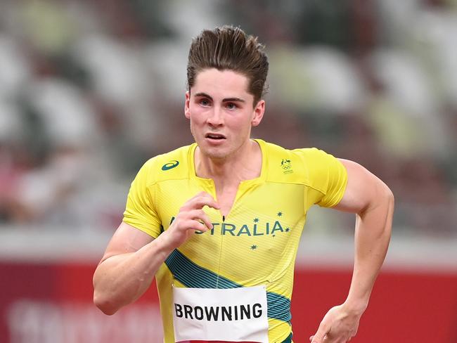 Rohan Browning announced himself in Tokyo. Picture: Getty Images