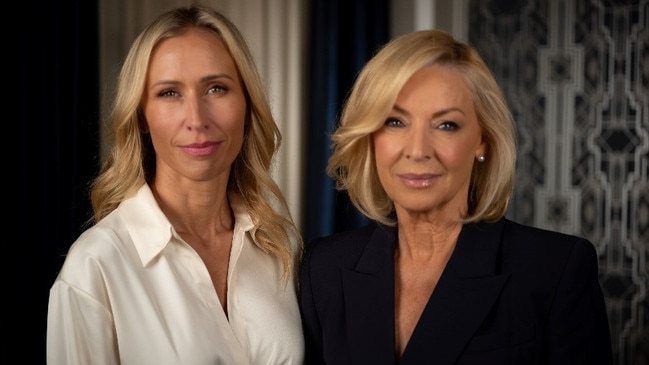 Lauren Zonfrillo with Liz Hayes. Picture: Channel 7