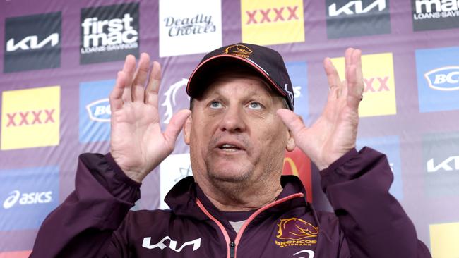 Kevin Walters, the coach, after Broncos Training at Red Hill, on Friday 7th April 2023 – Photo Steve Pohlner