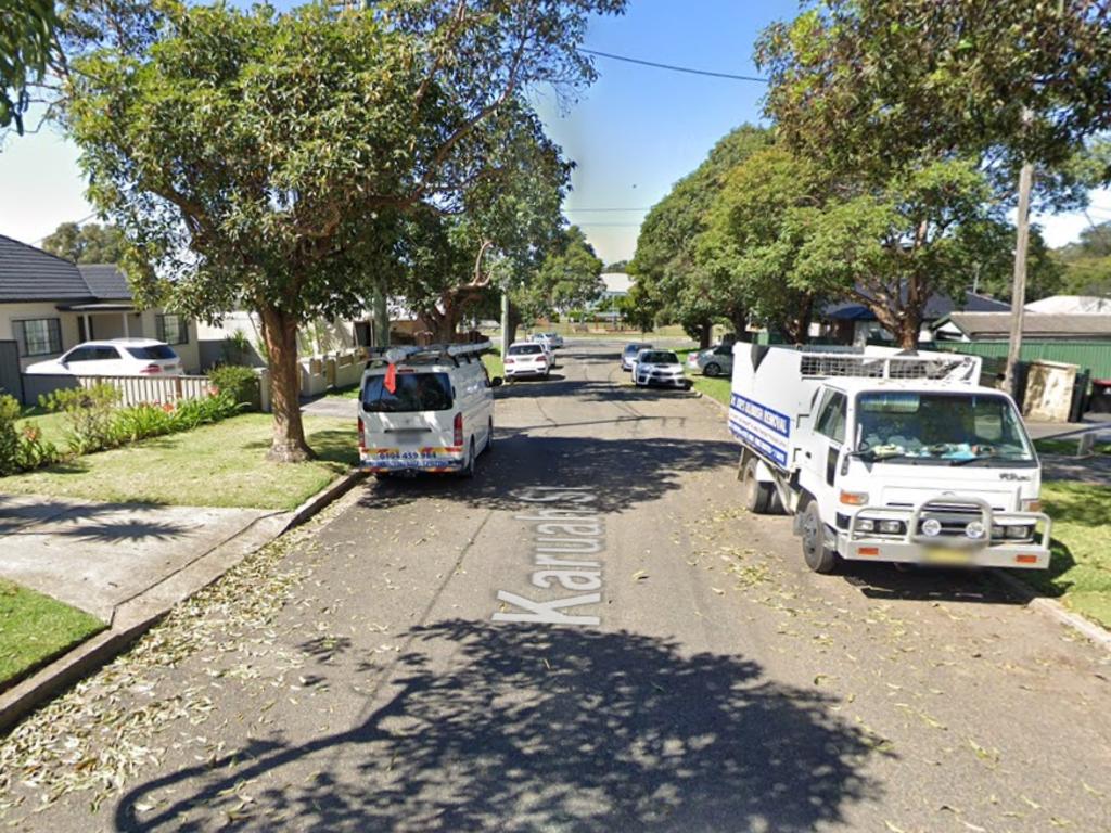 Google street view of Karuah St in Greenacre which erupted with gunshots early Monday morning.