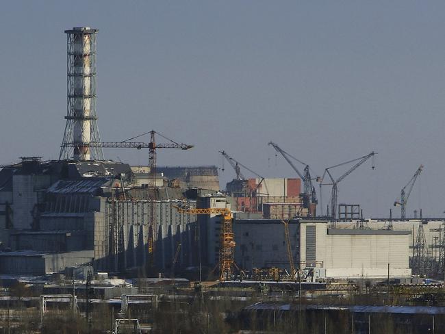 The Sarcophagus of the Chernobyl Nuclear Reactor number 4. Picture: Daniel Berehulak/Getty Images