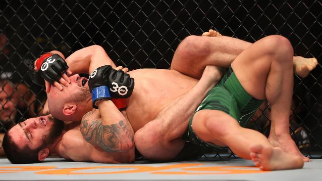 Islam Makhachev showed why he’s the best wrestler in UFC. (Photo by Paul Kane/Getty Images)