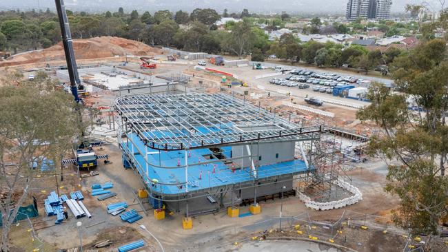 Construction of the new Adelaide Aquatic Centre is being led by Sarah Constructions.