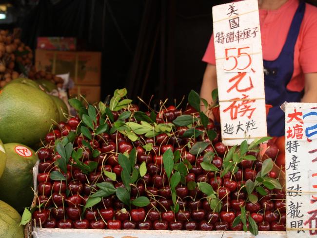 Tasmanian cherries for sale in Hong Kong