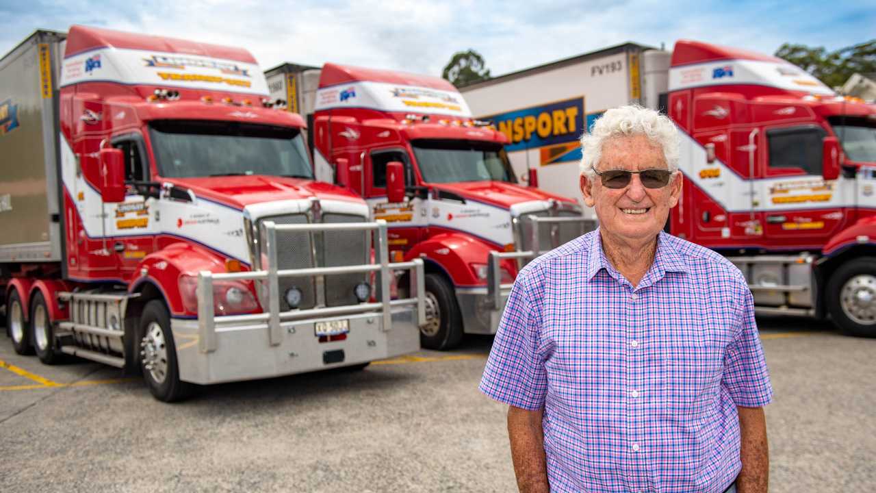 Tom Lindsay, a transport industry icon and trucking hall of fame inductee, has today been award an Order of Australia Medal. . Picture: Trevor Veale