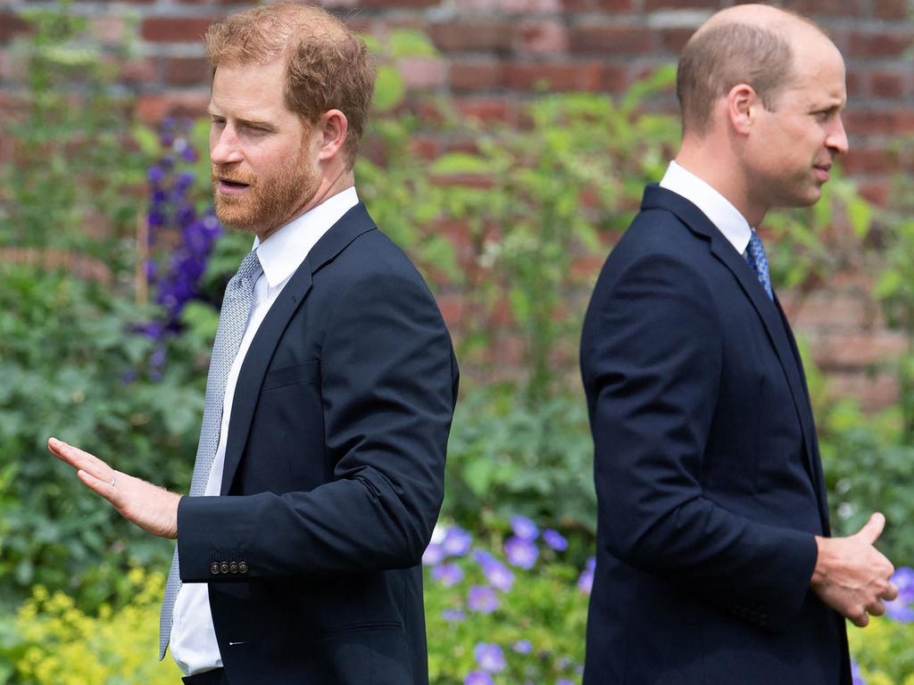 Prince Harry details a nasty argument with his brother Prince William in a leaked copy of his upcoming book. Picture: Dominic Lipinski / POOL / AFP