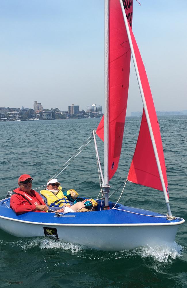 Claire Willmott, of North Curl Curl, with Sailability Manly. Sailability offers an additional level of support from volunteers to assist people of all-abilities to get into sailing. Picture: Supplied,