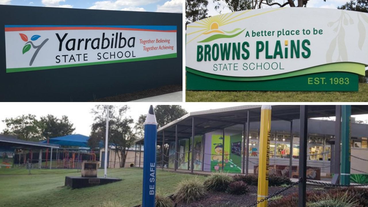 Some of the worst primary schools in the southeast for exclusions and suspensions, Yarrabilba, Browns Plains and Shailer Park state schools.