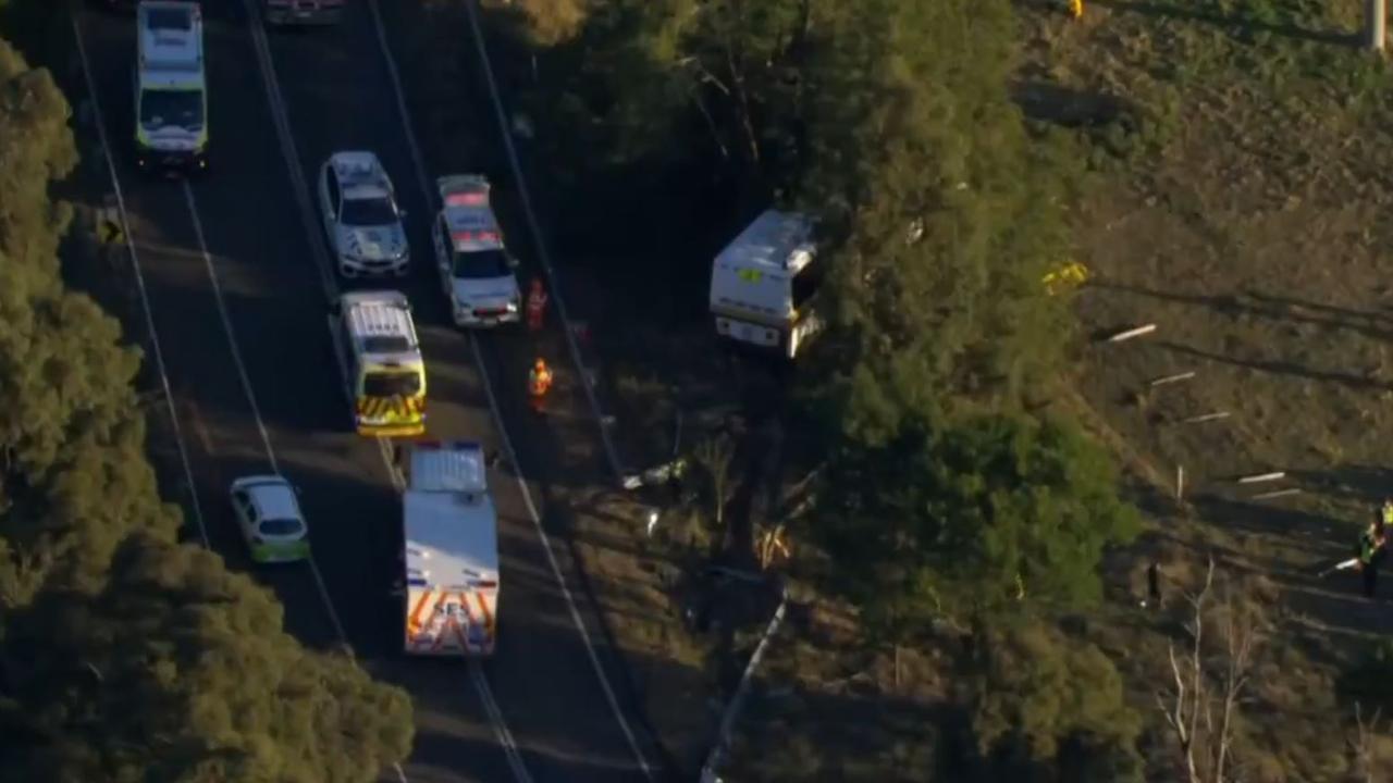 Emergency services are still at the scene. Picture: 7News