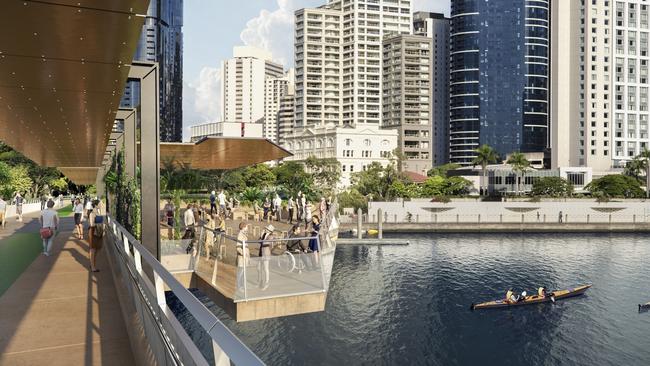 Artist’s impression of the proposed Kangaroo Point Bridge. Picture: Supplied