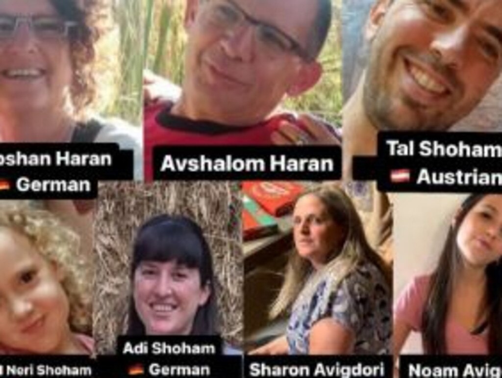 Eleven members of one family – including three children – are missing after Hamas stormed their kibbutz. Picture: Supplied