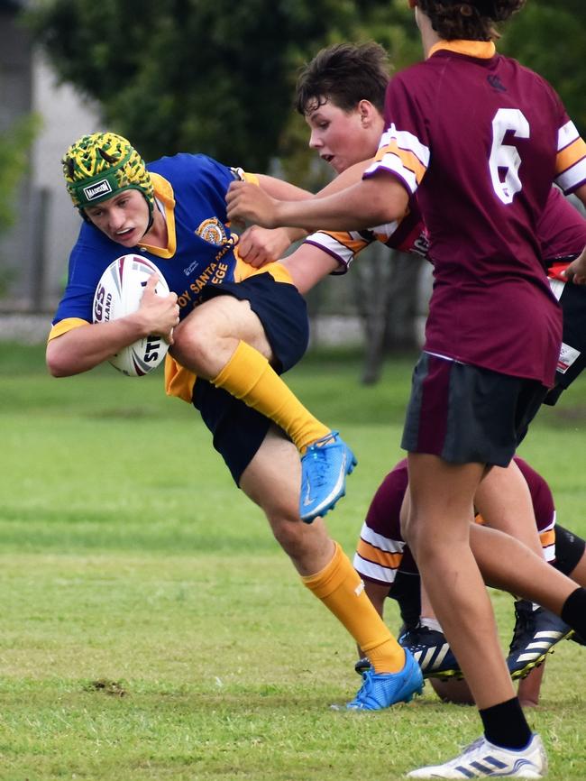 Kelin Corradi, Gilroy. Photographs from the Will Murdoch Perpetual Shield. The annual U14 rugby league competition, in its second year, involved Gilroy Santa Maria College, Ingham State High School and St Teresa's Catholic College Abergowrie. Picture: Cameron Bates
