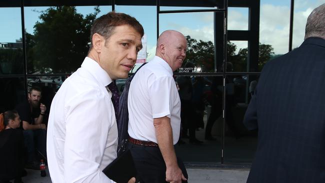 Michael Katsidis arrives at Southport Court in March last year. Picture Glenn Hampson